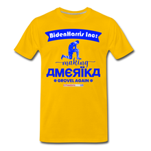 Load image into Gallery viewer, MAKING AMERIKA GROVEL AGAIN - Men&#39;s Premium T-Shirt - sun yellow
