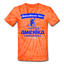 Load image into Gallery viewer, MAKING AMERIKA GROVEL AGAIN - Unisex Tie Dye T-Shirt - spider orange
