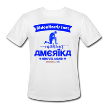 Load image into Gallery viewer, MAKING AMERIKA GROVEL AGAIN - Men’s Moisture Wicking Performance T-Shirt - white
