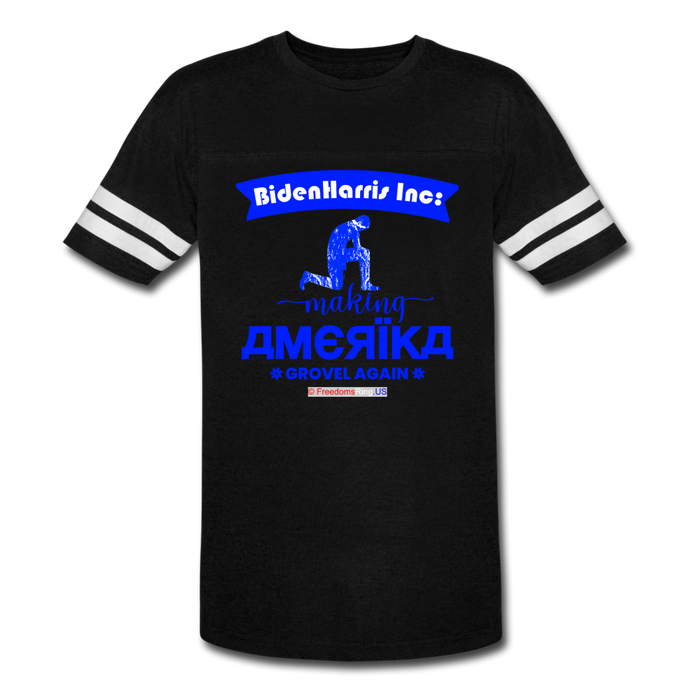 MAKING AMERIKA GROVEL AGAIN - Vintage Sport T-Shirt - black/white