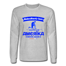 Load image into Gallery viewer, MAKING AMERIKA GROVEL AGAIN - Men&#39;s Long Sleeve T-Shirt - heather gray
