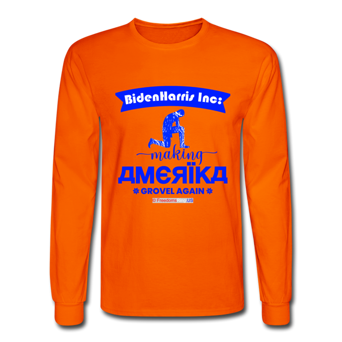 MAKING AMERIKA GROVEL AGAIN - Men's Long Sleeve T-Shirt - orange