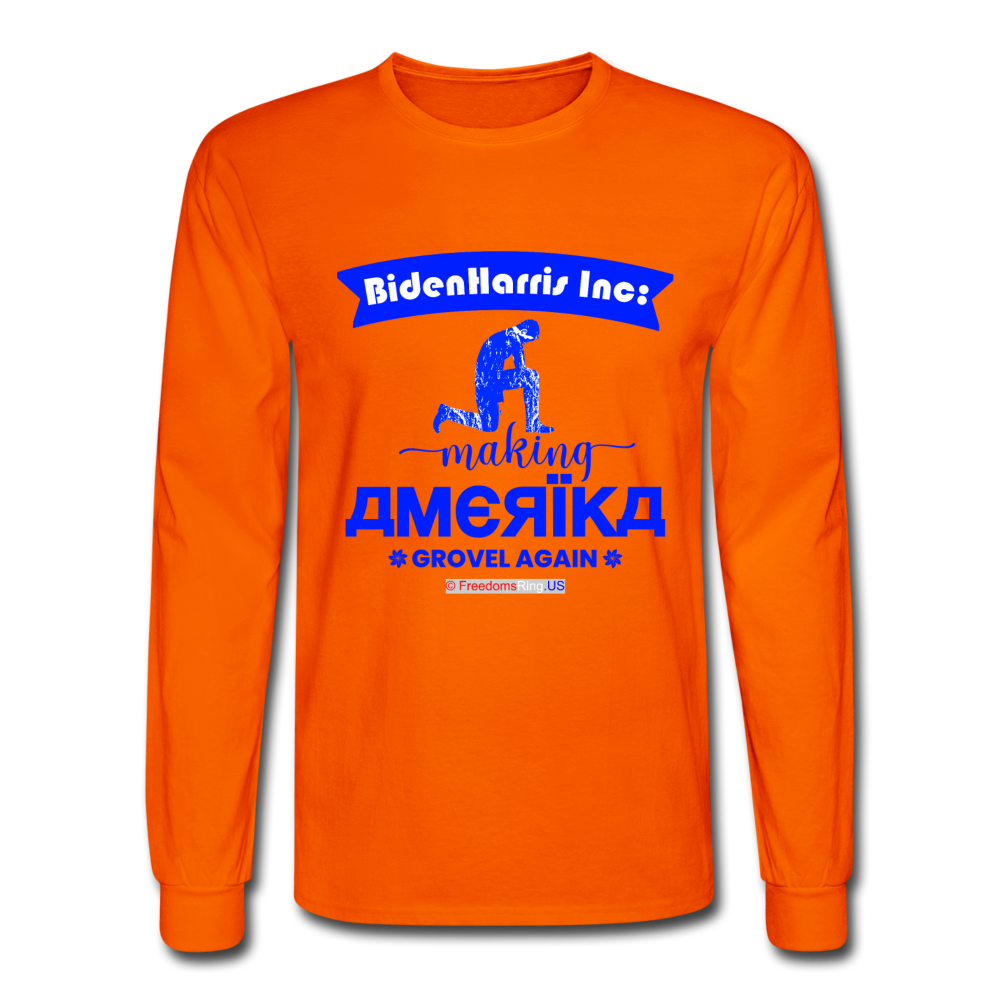 MAKING AMERIKA GROVEL AGAIN - Men's Long Sleeve T-Shirt - orange