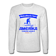 Load image into Gallery viewer, MAKING AMERIKA GROVEL AGAIN - Men&#39;s Long Sleeve T-Shirt - light heather gray
