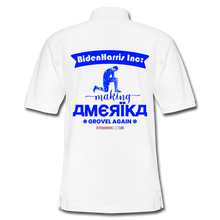 Load image into Gallery viewer, MAKING AMERIKA GROVEL AGAIN - Men&#39;s Pique Polo Shirt - white
