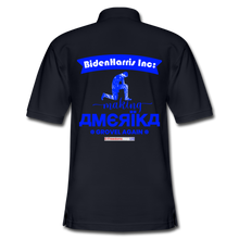 Load image into Gallery viewer, MAKING AMERIKA GROVEL AGAIN - Men&#39;s Pique Polo Shirt - midnight navy
