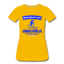 Load image into Gallery viewer, MAKING AMERIKA GROVEL AGAIN - Women’s Premium T-Shirt - sun yellow
