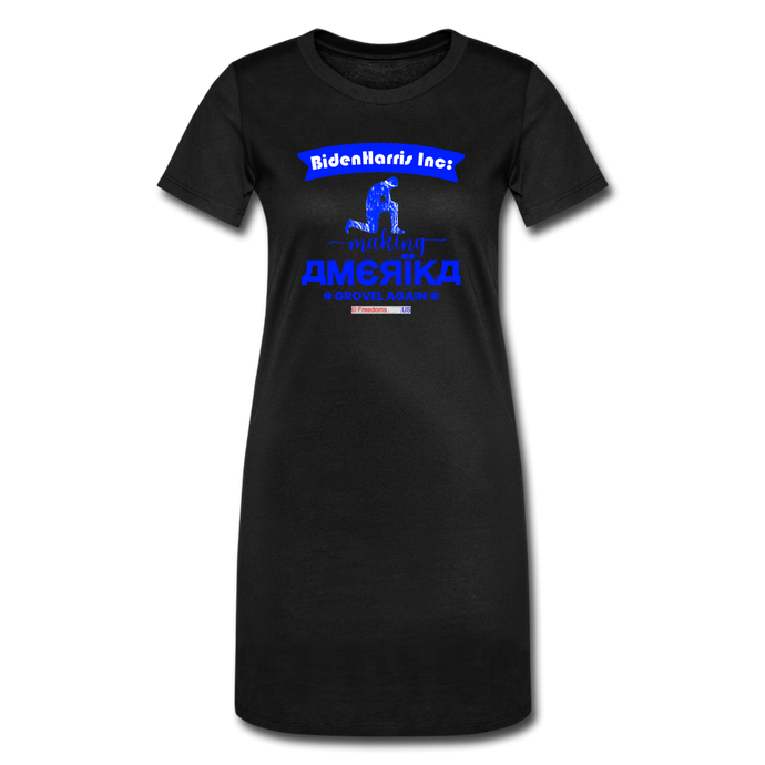 MAKING AMERIKA GROVEL AGAIN - Women's T-Shirt Dress - black