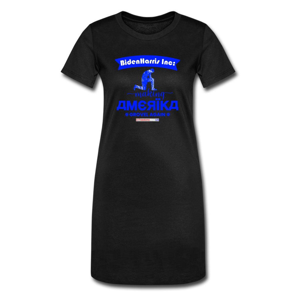 MAKING AMERIKA GROVEL AGAIN - Women's T-Shirt Dress - black