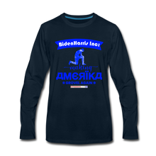 Load image into Gallery viewer, MAKING AMERIKA GROVEL AGAIN - Men&#39;s Premium Long Sleeve T-Shirt - deep navy
