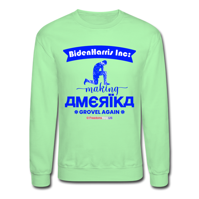 MAKING AMERIKA GROVEL AGAIN - Crewneck Sweatshirt - lime