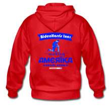 Load image into Gallery viewer, MAKING AMERIKA GROVEL AGAIN - Gildan Heavy Blend Adult Zip Hoodie - red
