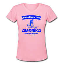 Load image into Gallery viewer, MAKING AMERIKA GROVEL AGAIN - Women&#39;s V-Neck T-Shirt - pink
