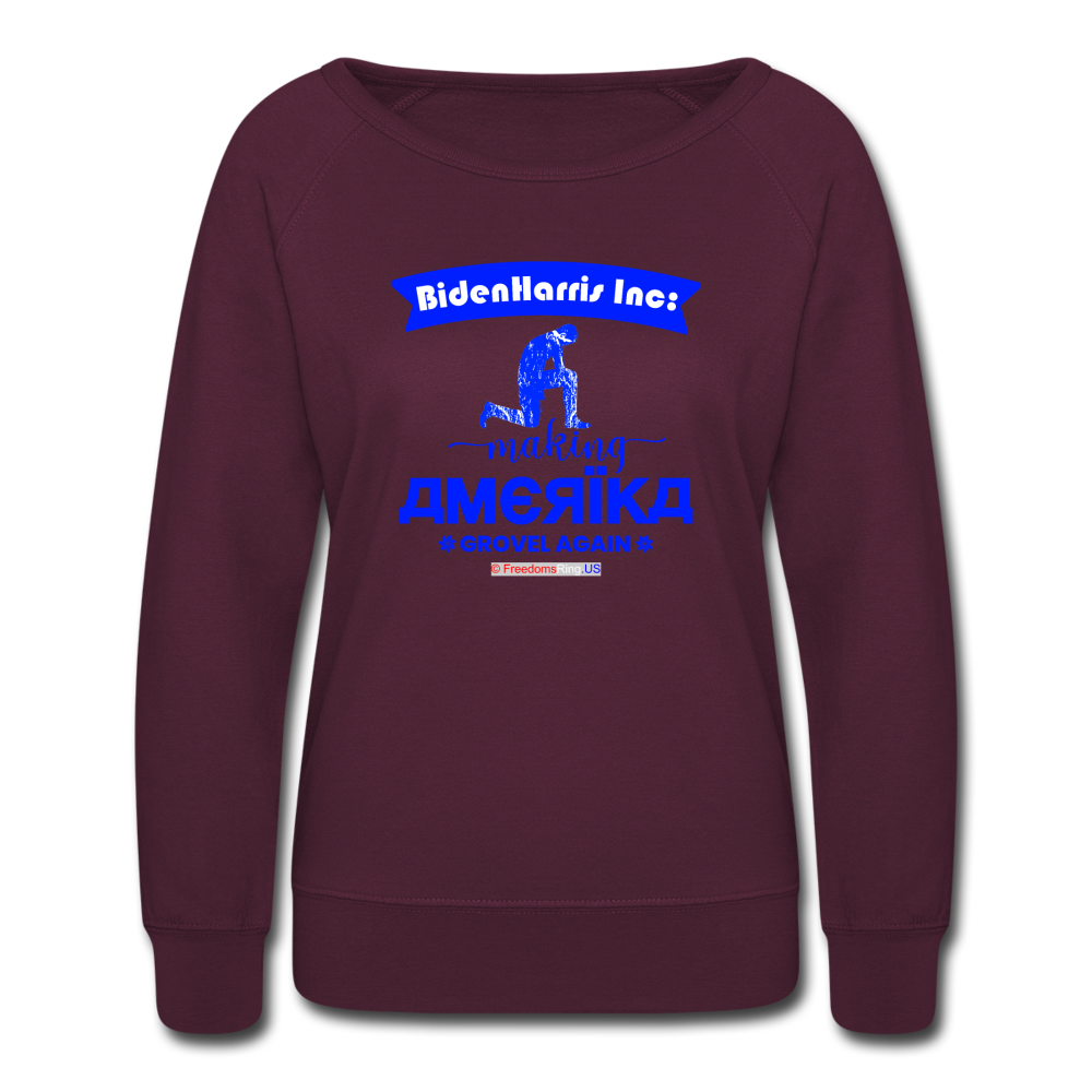 MAKING AMERIKA GROVEL AGAIN - Women’s Crewneck Sweatshirt - plum