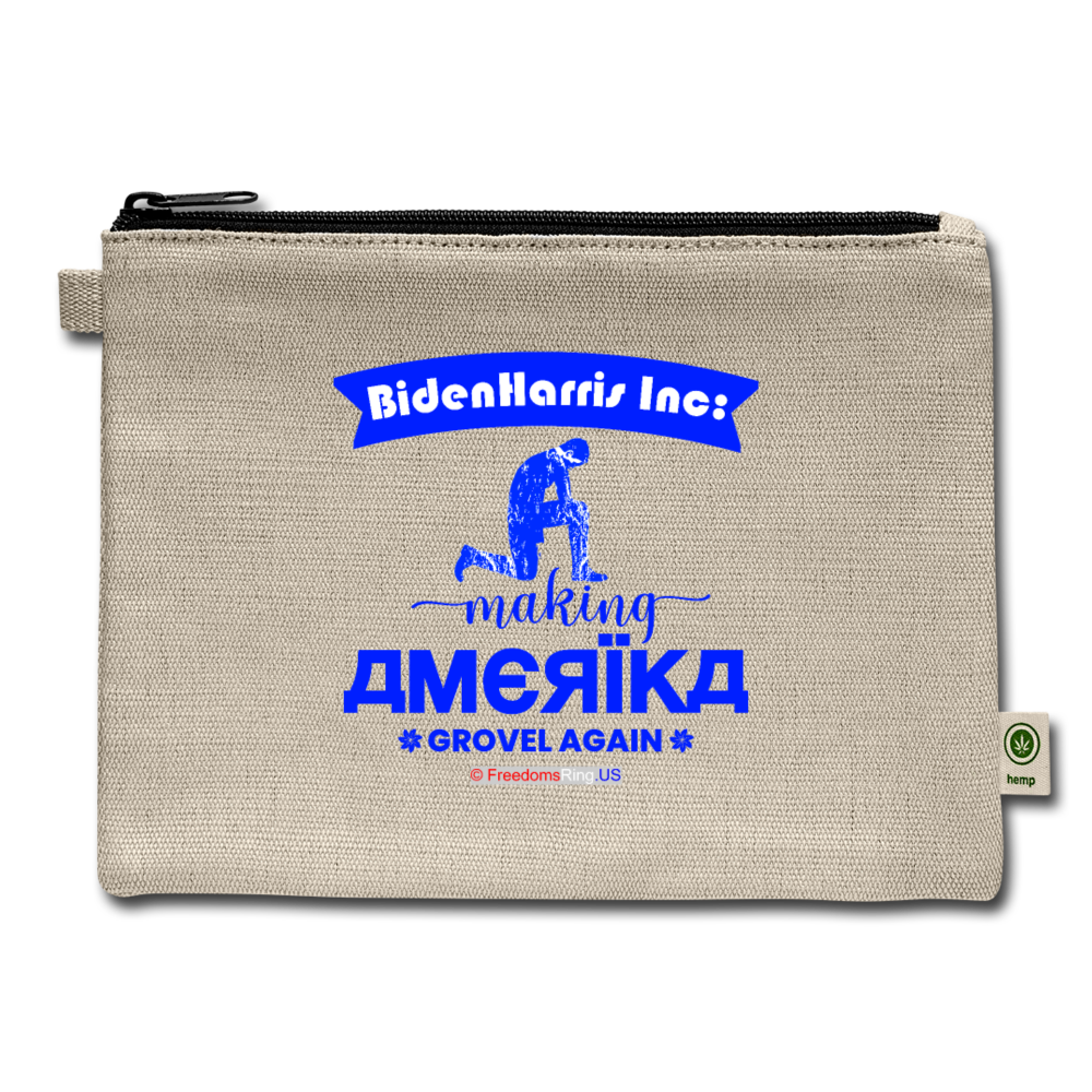 MAKING AMERIKA GROVEL AGAIN - Carry All Pouch - natural