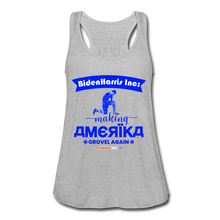 Load image into Gallery viewer, MAKING AMERIKA GROVEL AGAIN - Women&#39;s Flowy Tank Top by Bella - heather gray
