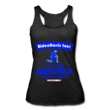 Load image into Gallery viewer, MAKING AMERIKA GROVEL AGAIN - Women’s Tri-Blend Racerback Tank - heather black
