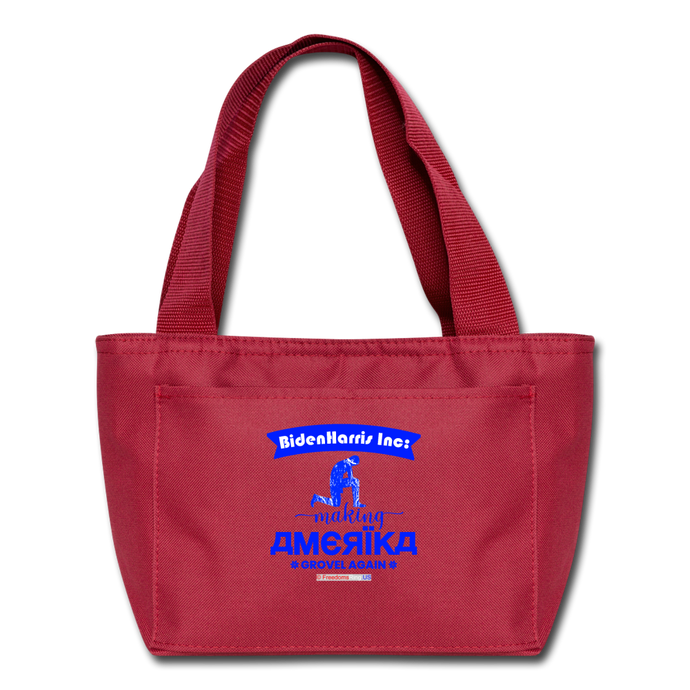 MAKING AMERIKA GROVEL AGAIN - Lunch Bag - red