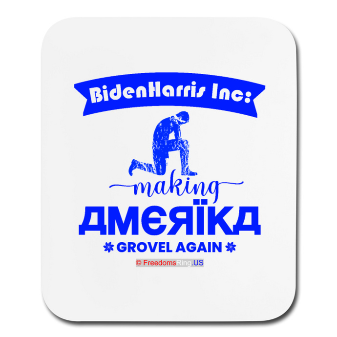 MAKING AMERIKA GROVEL AGAIN - Mouse pad Vertical - white