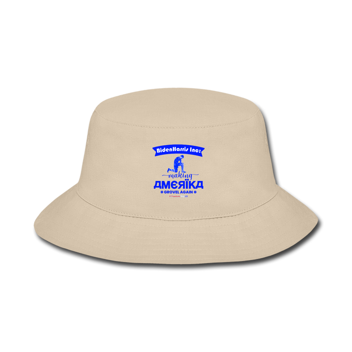 MAKING AMERIKA GROVEL AGAIN - Bucket Hat - cream