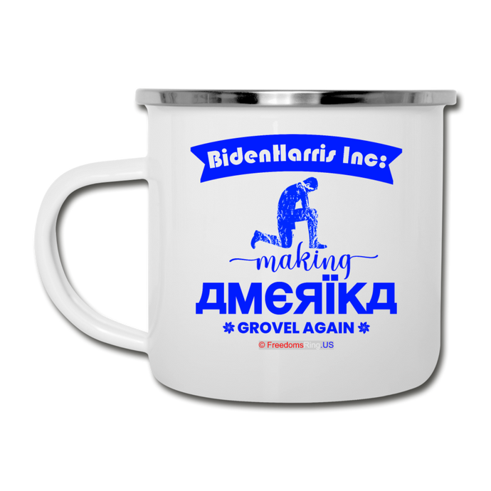 MAKING AMERIKA GROVEL AGAIN - Camper Mug - white