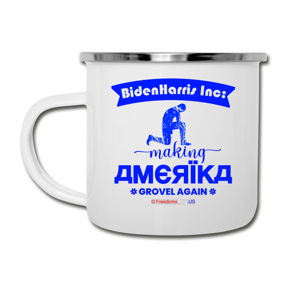 MAKING AMERIKA GROVEL AGAIN - Camper Mug - white