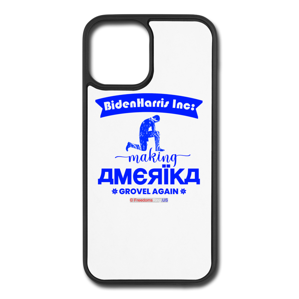 MAKING AMERIKA GROVEL AGAIN - iPhone 12/12 Pro Case - white/black