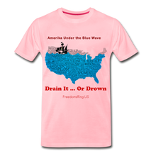 Load image into Gallery viewer, AMERIKA UNDER THE BLUE WAVE - Men&#39;s Premium T-Shirt - pink
