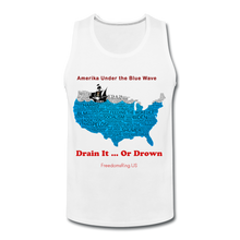 Load image into Gallery viewer, AMERIKA UNDER THE BLUE WAVE - Men’s Premium Tank - white
