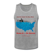 Load image into Gallery viewer, AMERIKA UNDER THE BLUE WAVE - Men’s Premium Tank - heather gray
