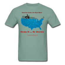 Load image into Gallery viewer, AMERIKA UNDER THE BLUE WAVE - Unisex ComfortWash Garment Dyed T-Shirt - seafoam green
