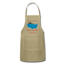 Load image into Gallery viewer, AMERIKA UNDER THE BLUE WAVE - Adjustable Apron - khaki
