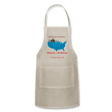 Load image into Gallery viewer, AMERIKA UNDER THE BLUE WAVE - Adjustable Apron - natural
