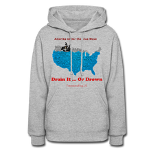 Load image into Gallery viewer, AMERIKA UNDER THE BLUE WAVE - Women&#39;s Hoodie - heather gray
