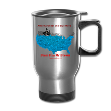 Load image into Gallery viewer, AMERIKA UNDER THE BLUE WAVE - Travel Mug - silver
