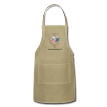 Load image into Gallery viewer, LAND OF THE FREE, BECAUSE OF THE BRAVE - Adjustable Apron - khaki
