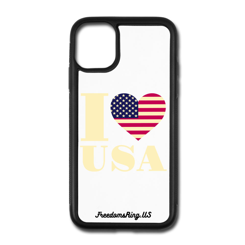 I LOVE USA - iPhone 11 Case - white/black