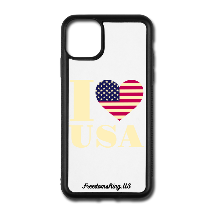 I LOVE USA - iPhone 11 Pro Max Case - white/black