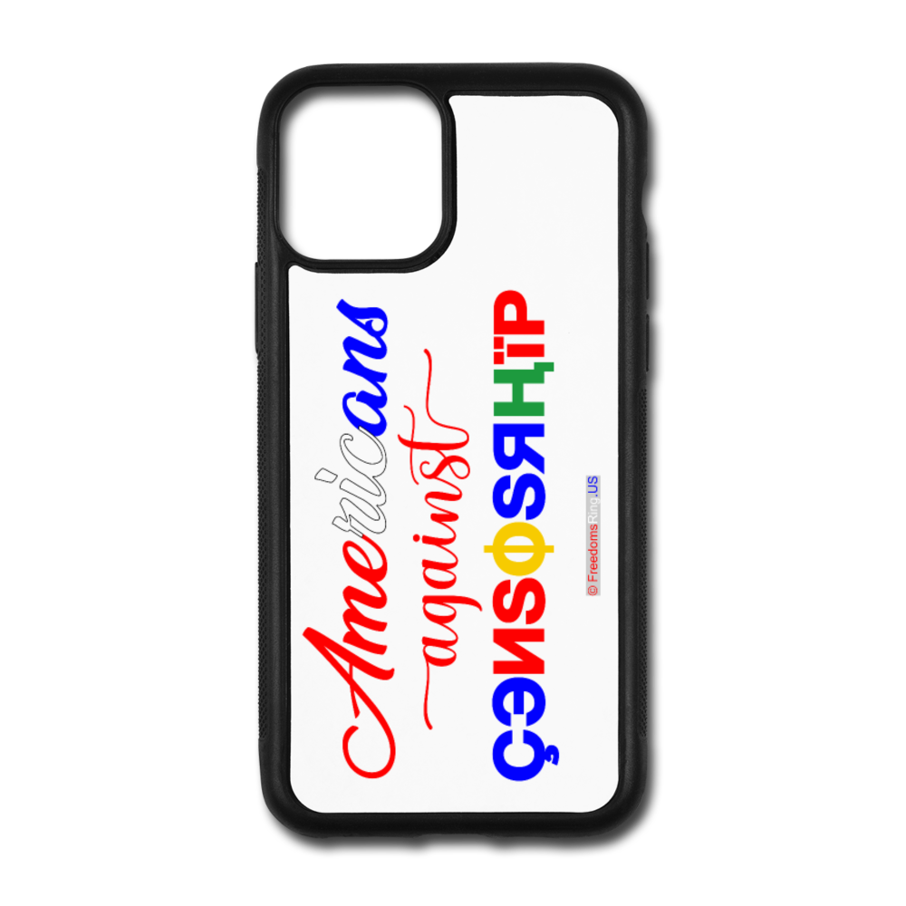 AMERICANS AGAINST CENSORSHIP - iPhone 11 Pro Case - white/black