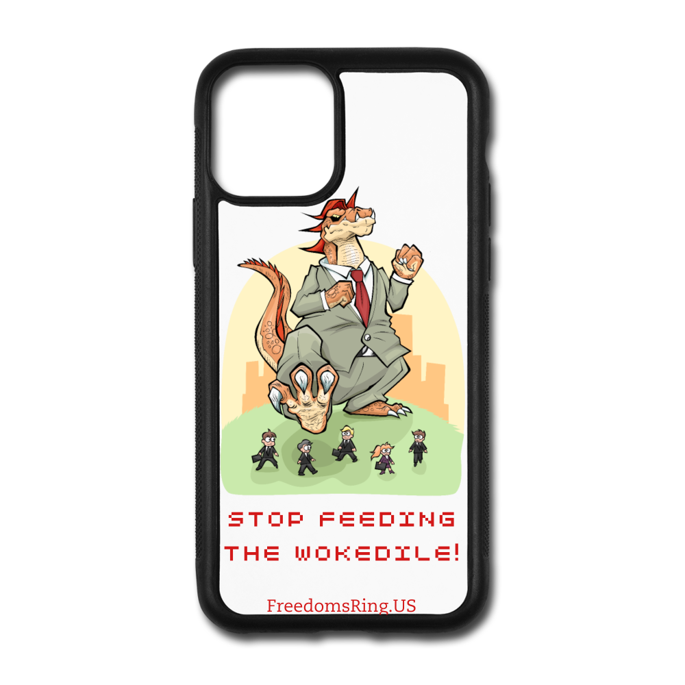 STOP FEEDING THE WOKEDILE - iPhone 11 Pro Case - white/black