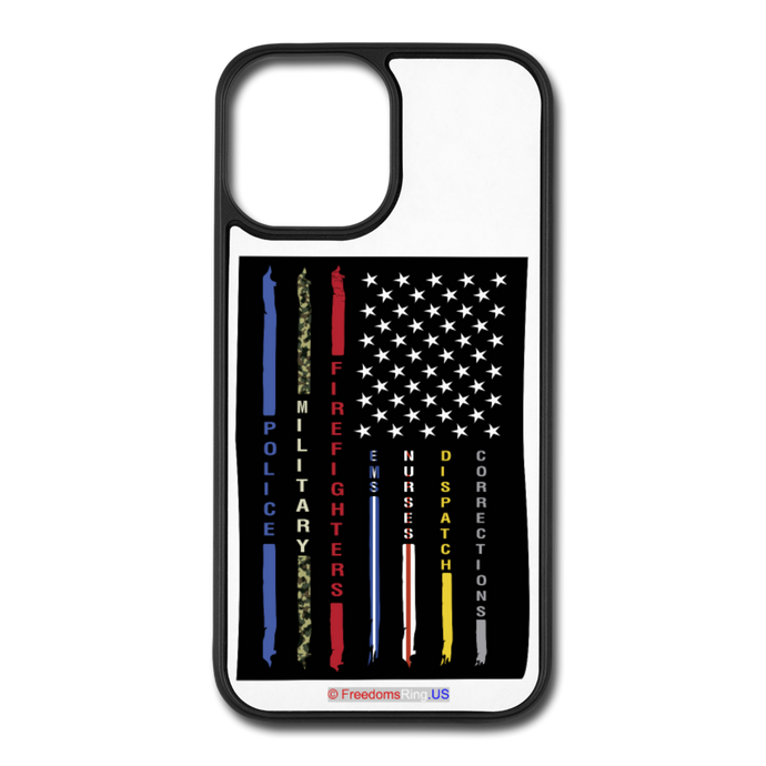 THIN LINES - iPhone 12 Pro Max Case - white/black