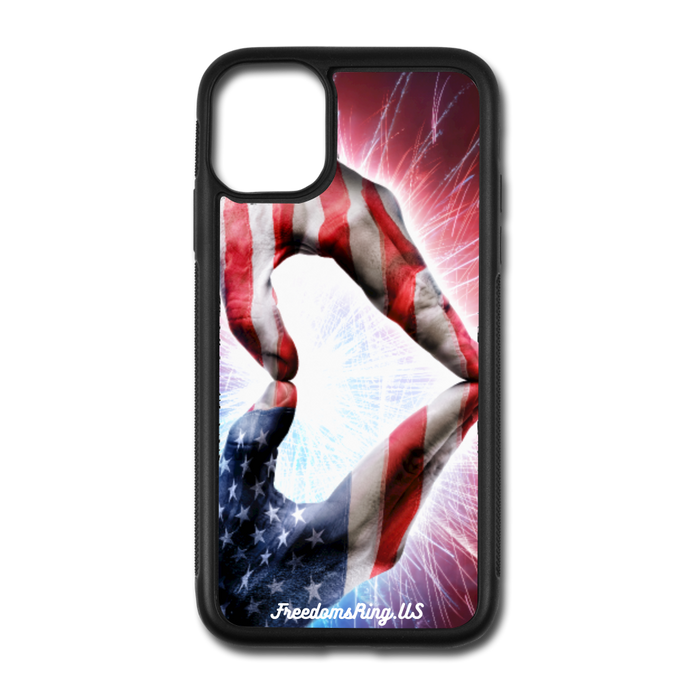 A PATRIOT'S HANDS - iPhone 11 Case - white/black