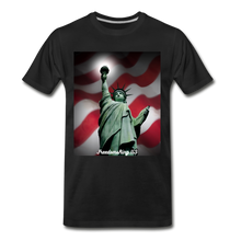 Load image into Gallery viewer, LIBERTY&#39;S LIGHT - Men&#39;s Premium T-Shirt - black
