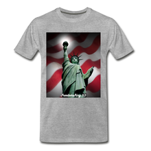 Load image into Gallery viewer, LIBERTY&#39;S LIGHT - Men&#39;s Premium T-Shirt - heather gray
