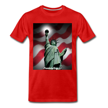 Load image into Gallery viewer, LIBERTY&#39;S LIGHT - Men&#39;s Premium T-Shirt - red
