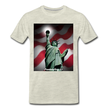 Load image into Gallery viewer, LIBERTY&#39;S LIGHT - Men&#39;s Premium T-Shirt - heather oatmeal
