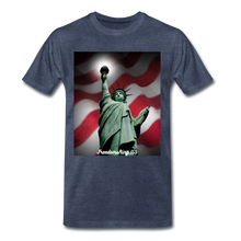 Load image into Gallery viewer, LIBERTY&#39;S LIGHT - Men&#39;s Premium T-Shirt - heather blue
