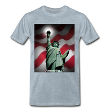 Load image into Gallery viewer, LIBERTY&#39;S LIGHT - Men&#39;s Premium T-Shirt - heather ice blue
