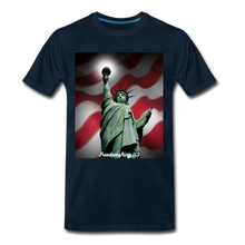 Load image into Gallery viewer, LIBERTY&#39;S LIGHT - Men&#39;s Premium T-Shirt - deep navy
