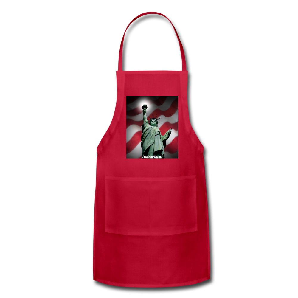 LIBERTY'S LIGHT - Adjustable Apron - red